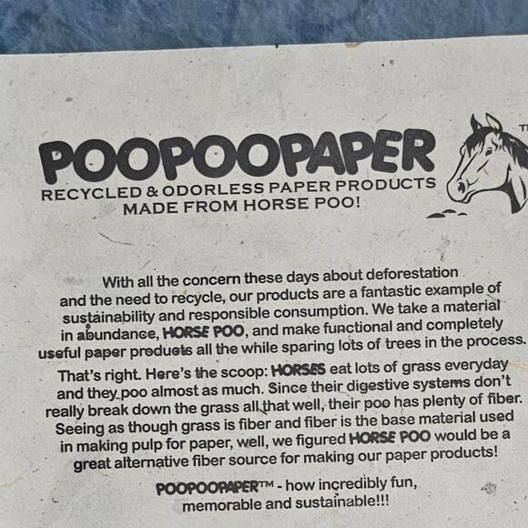 NEW Blue and White Horse Design Notebook Journal - Picture 3 of 3